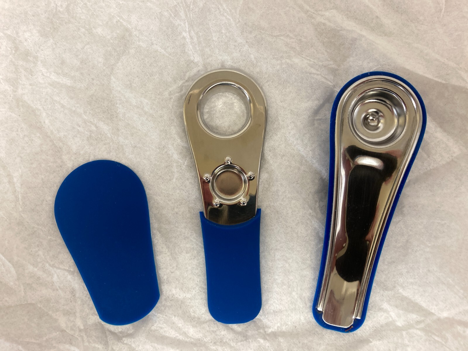 Authentic Journey4™ Pipe – Cerulean Blue w/Air Tight Pouch – Free Ship