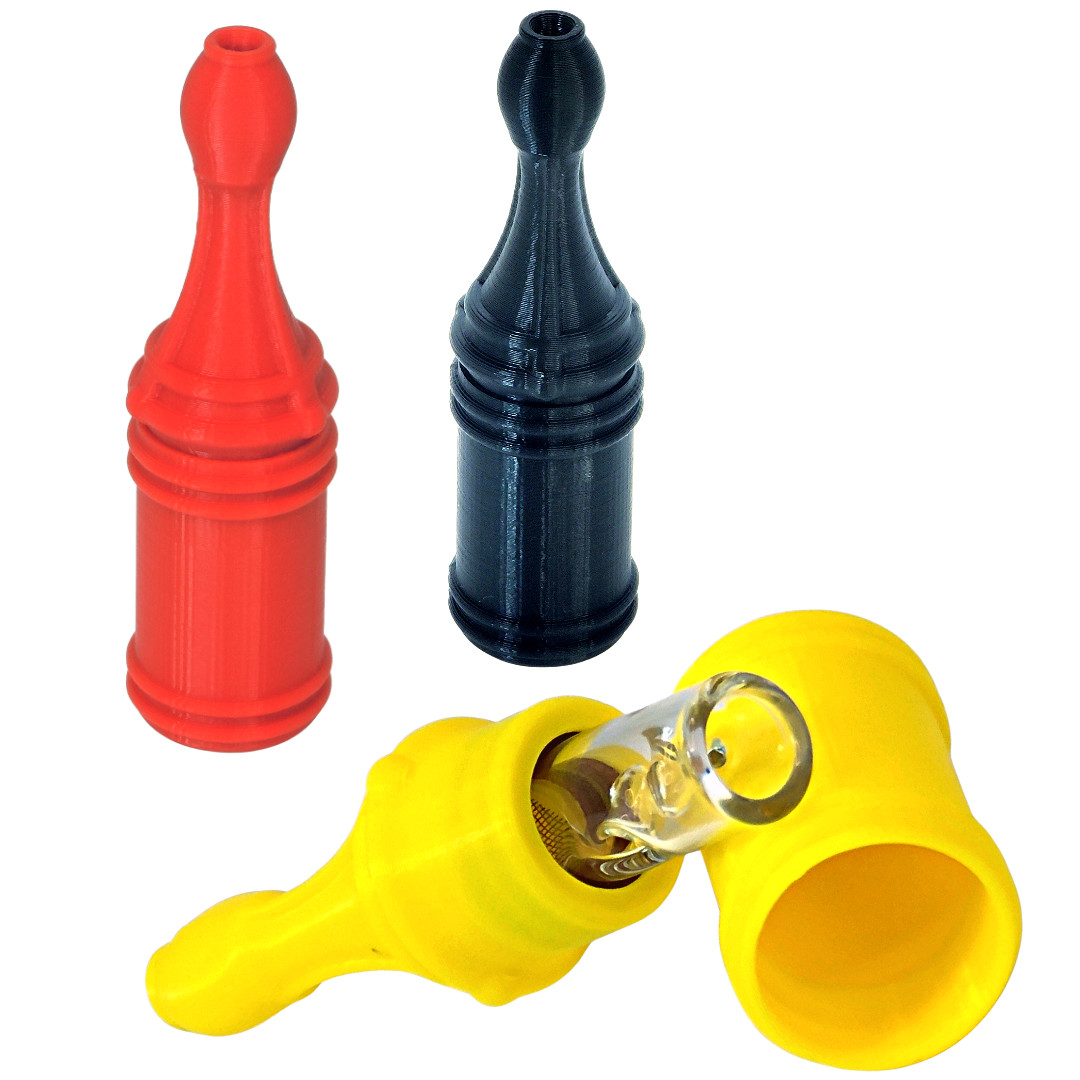 Take-N-Toke, 3PK: Black, Yellow, Red Cigarette Hold, Fully Assembled Made in USA