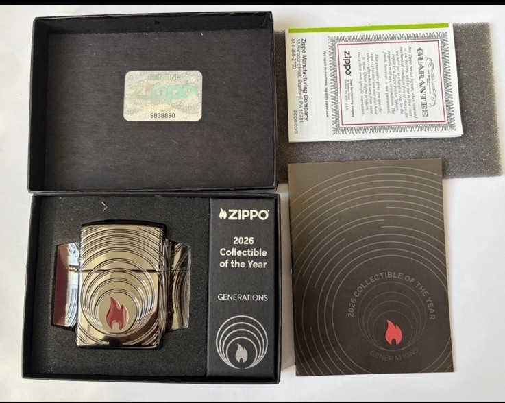 ZIPPO 2026 COLLECTIBLE OF THE YEAR, AMERICAS CARVED BLACK ICE ARMOR LIMITED 5000