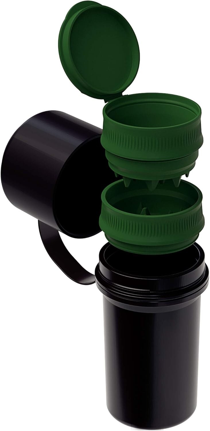 Keeper 3-In-1 Herb Grinder with Dual Storage Compartments, Smell-Proof and Water