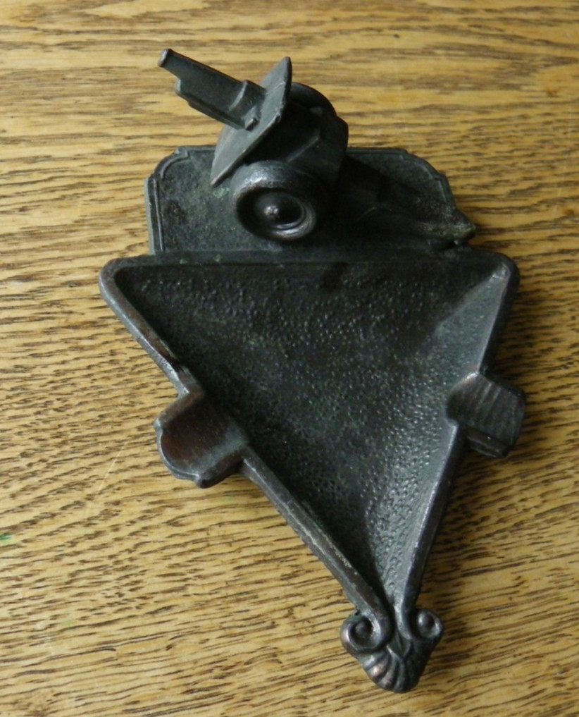 Vintage Bronze Metal Military Cannon Ashtray
