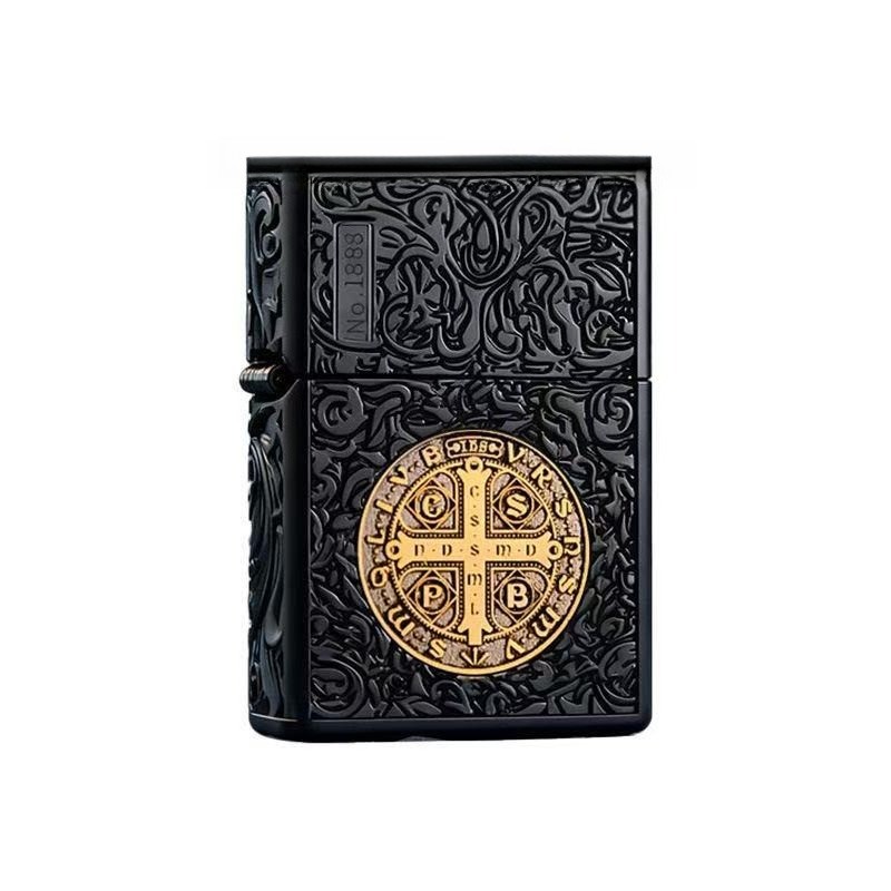 ZORRO Black Titanium Constantine Armor Windproof Kerosene Lighter Luxury Pro
