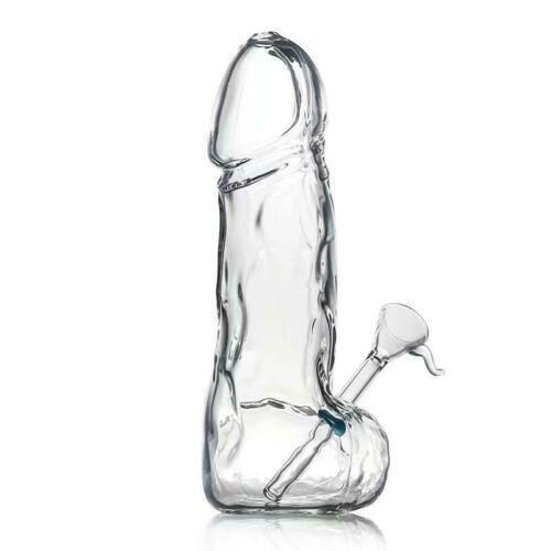 Thick 8″ Male Penis Glass Bong Smoking Water Pipe Portable Hookah Gift USA Stock