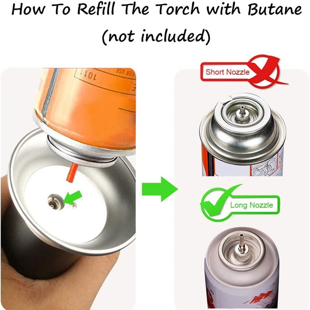 Torch Lighter Jet Gun Welding Adjustable Flame Windproof Refillable Gas Butane ✔