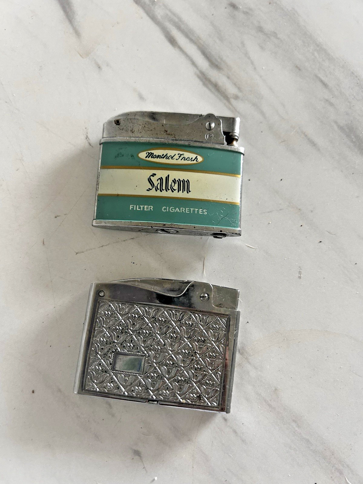 Vintage 1960s Tareyton & Camel Brands Mastercraft Penguin Cigarette Lighters