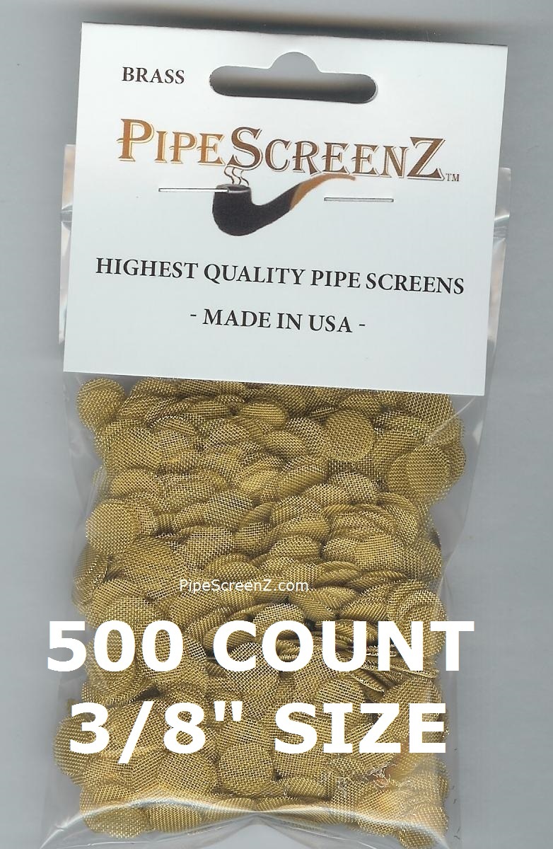 500 Count 3/8″ .375″ 9.5mm BRASS Pipe Screens HIGHEST QUALITY – MADE IN USA!
