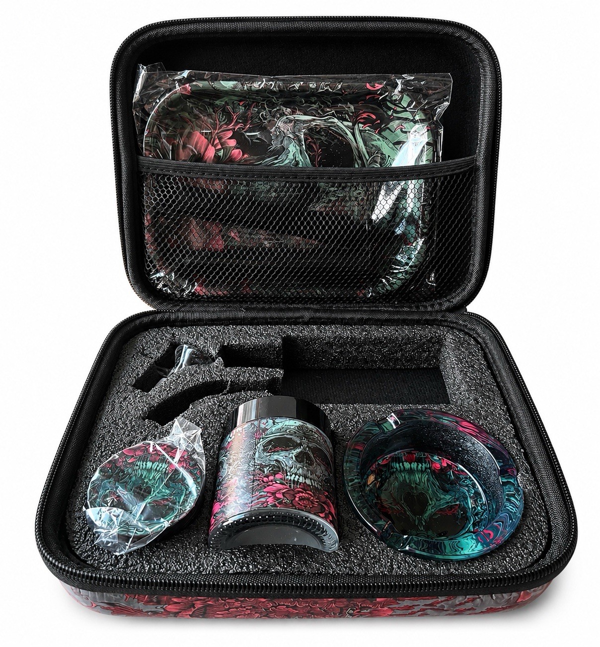 Hard Shell Storage Carry Case Kit – NO Glass Bong Included – Accessories Only