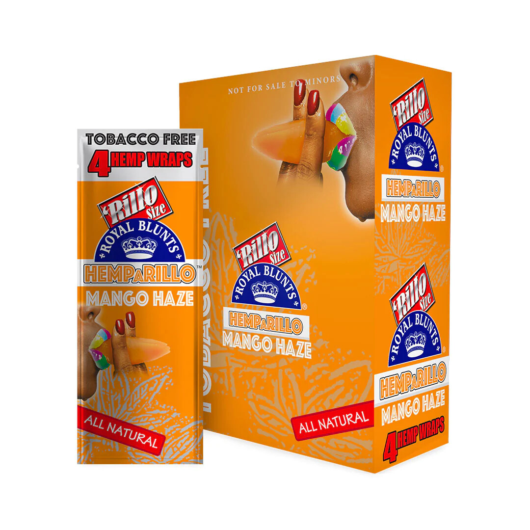 Hemparillo Mango Rillo Size – Full Box of 15 Pouches (4 Per Pouch)