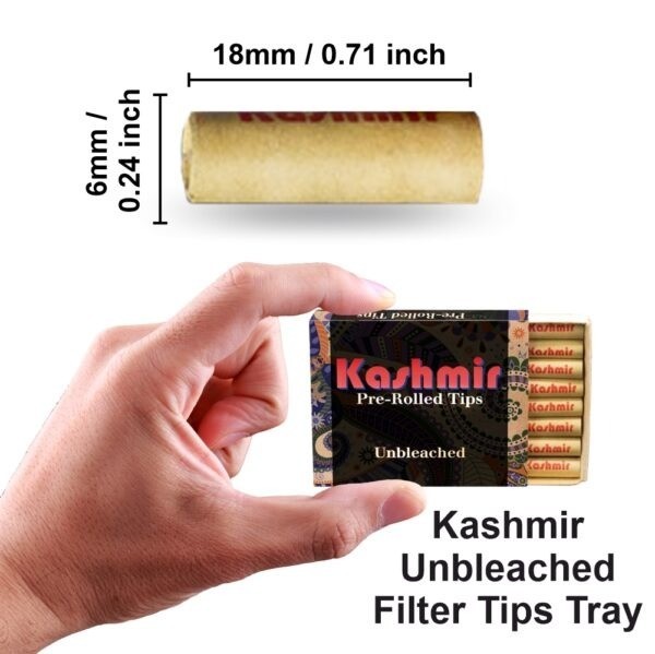 Filter Tips Unbleached Pre Rolled Filter Tips 20 Packs – 21CT each Rolling Tips