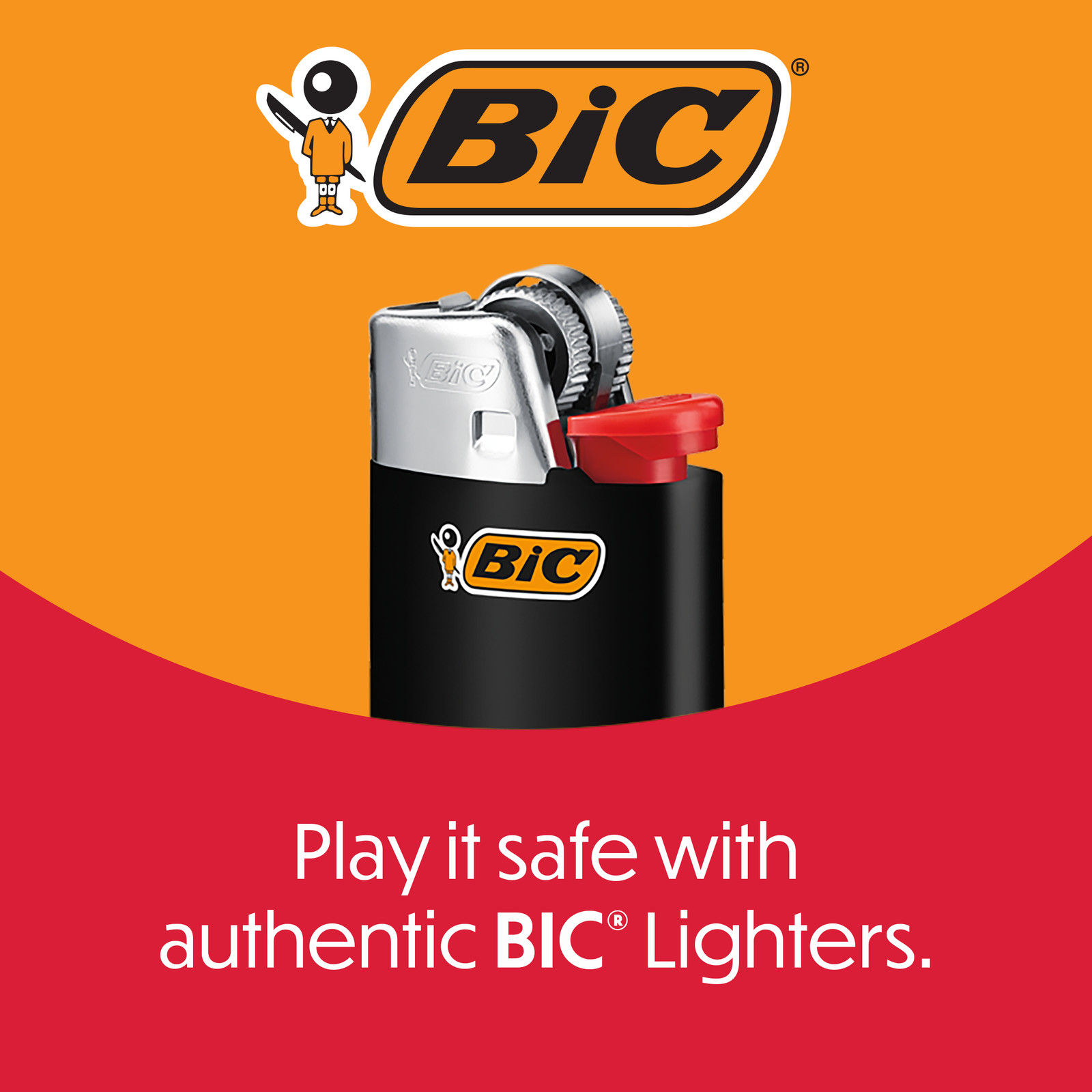 BIC Classic Lighters, Assorted Colors, 12-Pack of Lighters (Packaging May Vary)