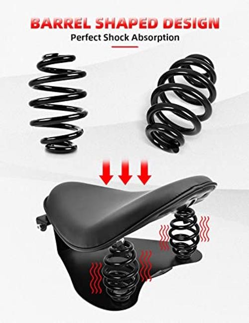 Solo Seat Springs 3″ Fit for Harley Davidson Chopper Bobber Softail Black