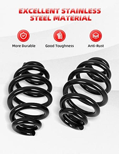Solo Seat Springs 3″ Fit for Harley Davidson Chopper Bobber Softail Black