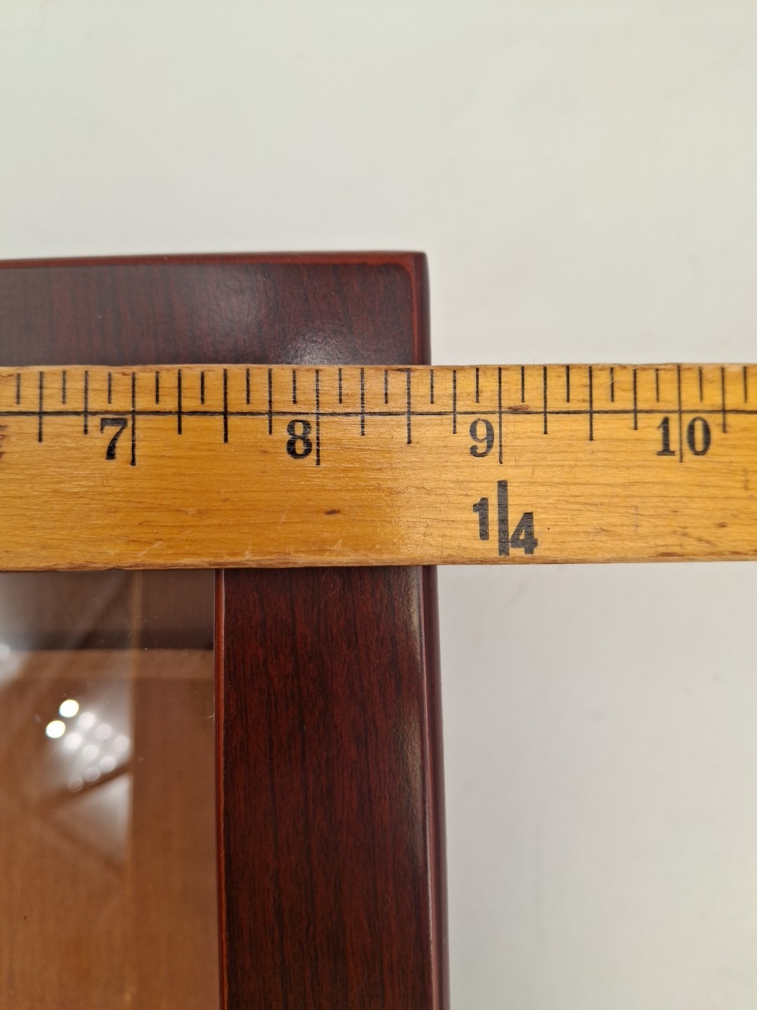 Humidor Supreme Wood Cigar Box Cedar Lined w Hygrometer Glass Top See Through