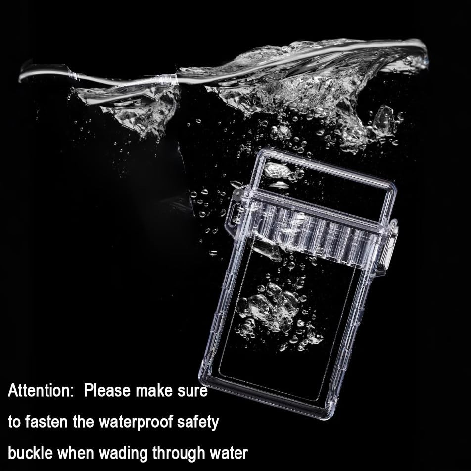 5-Hole Transparent SmellProof & Waterproof Cigarette Case,Portable Thickened Pre