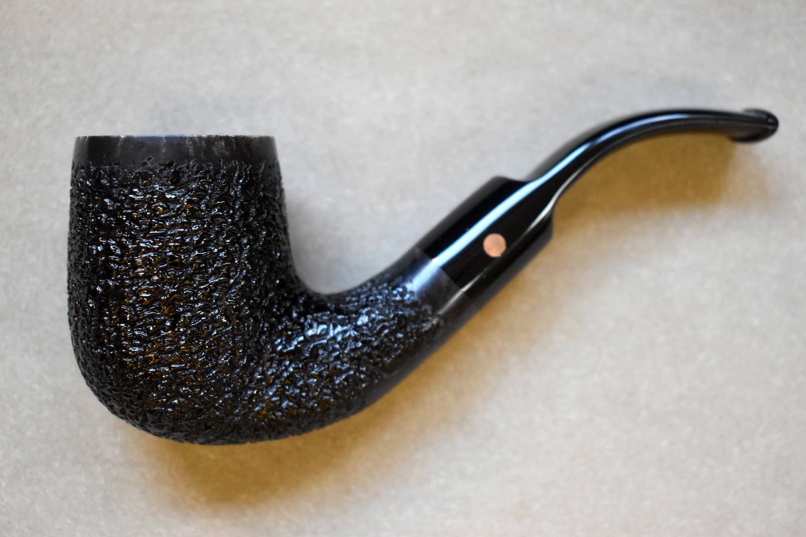 Moretti Pipe Black Rusticated Freehand
