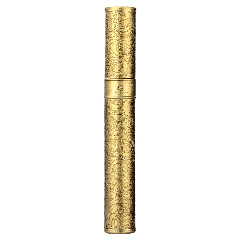 Galiner Metal Gold Cigar Moisturizing Tube Holder Travel Case Box 1 Cigar Gift