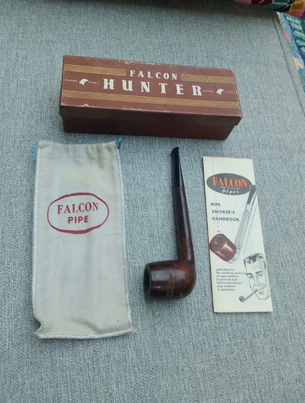 Falcon – Hunter Pipe Astro Switzerland Original Box & Handbook