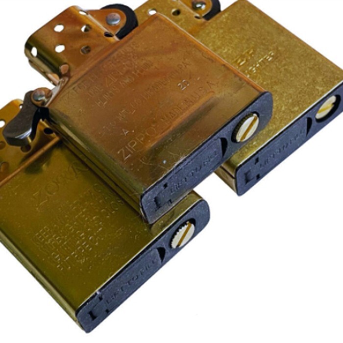Zippo replacement fluid lighter insert plus fuel saving gasket naver uesd/ Gold