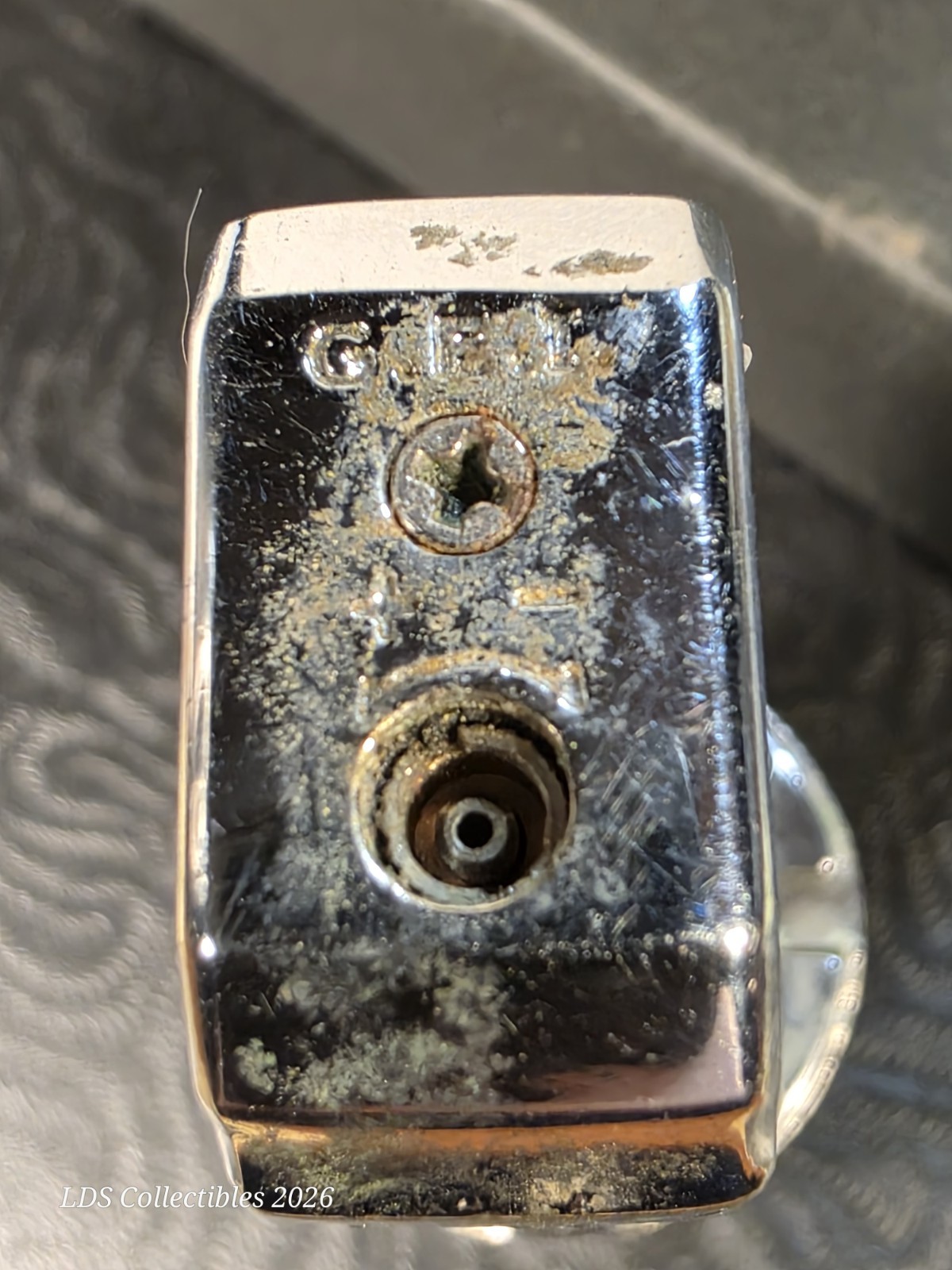 Metal Engine Piston Novelty LIGHTER by GEI 2004 Polished Chrome Dry Refillable