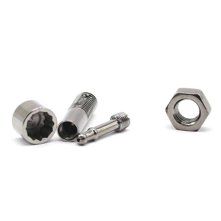 1PCS New Short Mouthpiece Filter Screw Nut Small Pipe Removable Metal Pipe