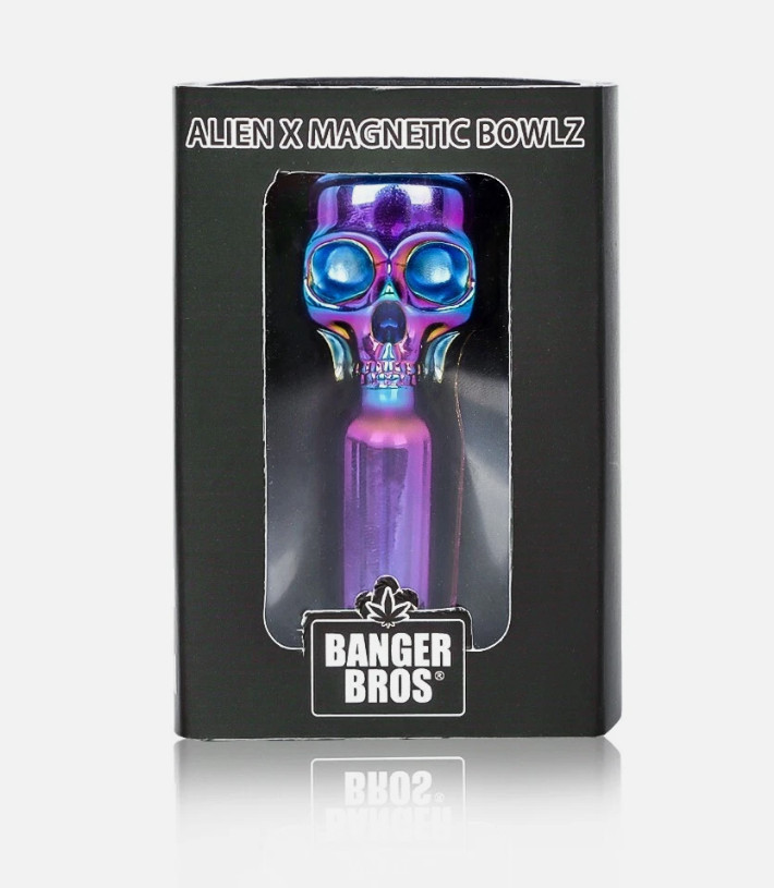 Chameleon Skull Metal Magnetic Male Bowl 14mm for Water Pipe Glass Bong