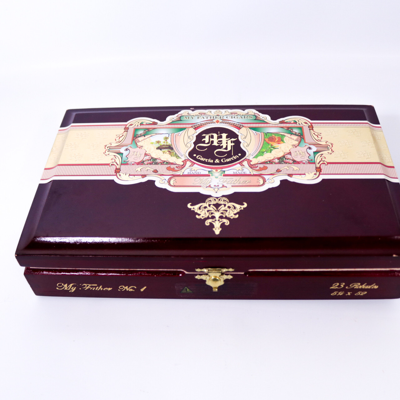 My Father Cigars No. 1 Robusto Empty Wood Cigar Box 10.5″ x 6.25″ x 2″ ~