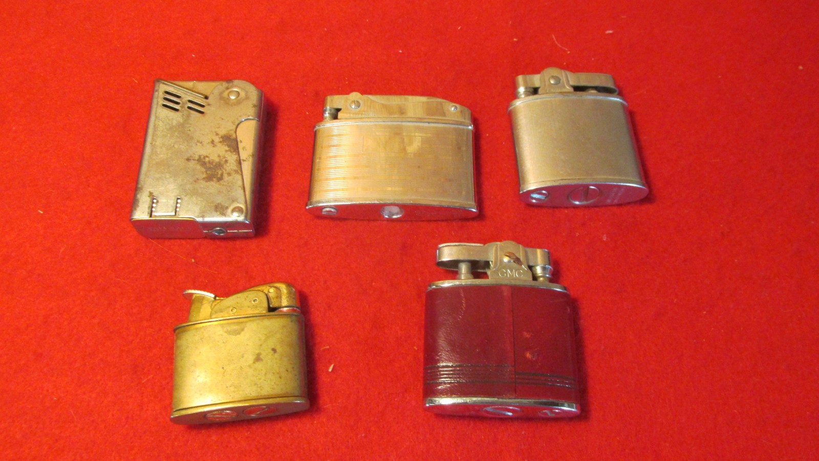 6 Vintage Cigarette Lighters Solo, Coronet, Continental
