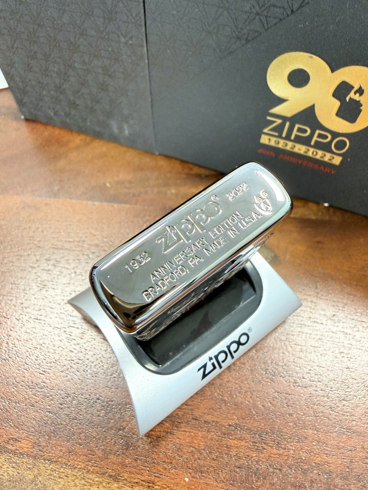 Zippo ARMOR Lighter 90th Anniversary 2022 COTY Black Ice LIMITED 6000 NEW BOXED
