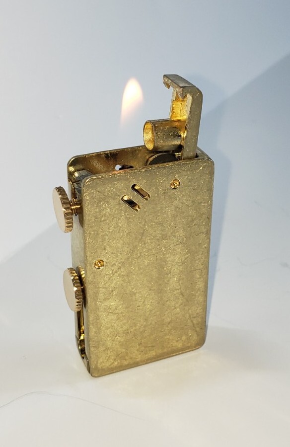 CLASSIC RETRO KNIFE LIGHTER Trench Brass Fuel Saving Lighter O Ring USA