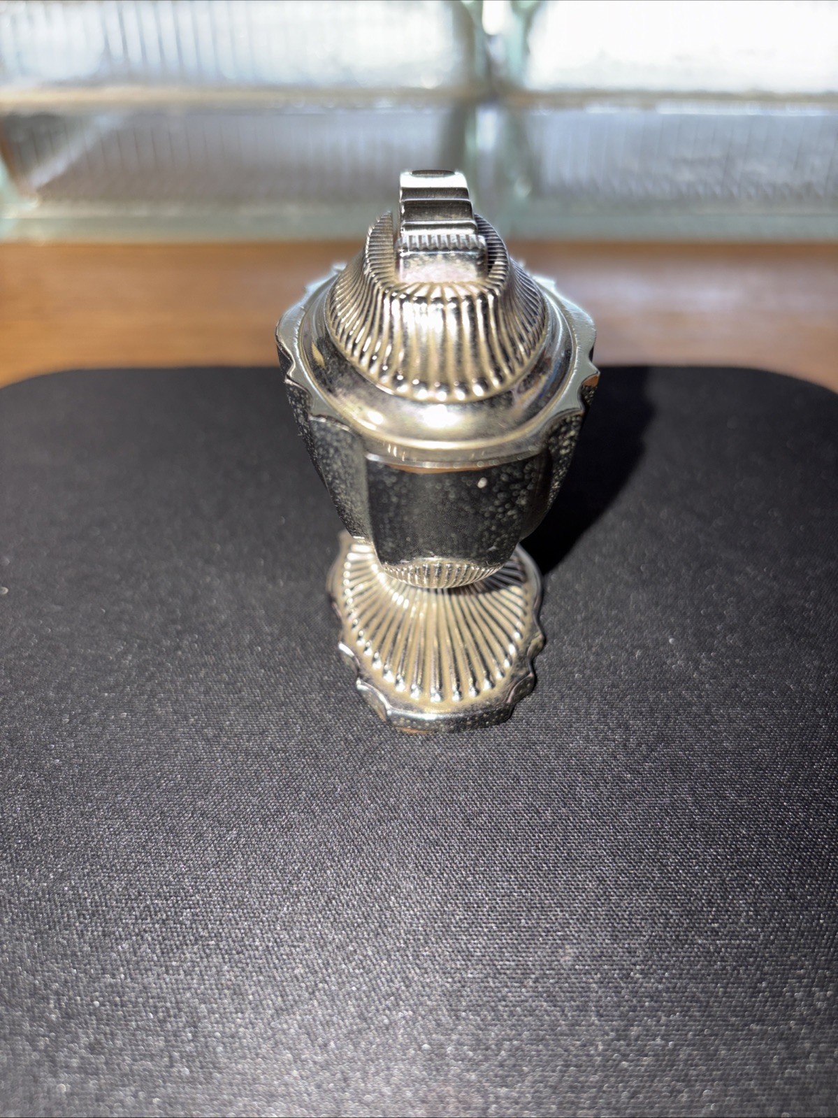 VINTAGE 1950’s A.S.R TABLE CIGARETTE LIGHTER SILVERPLATED USA Made.