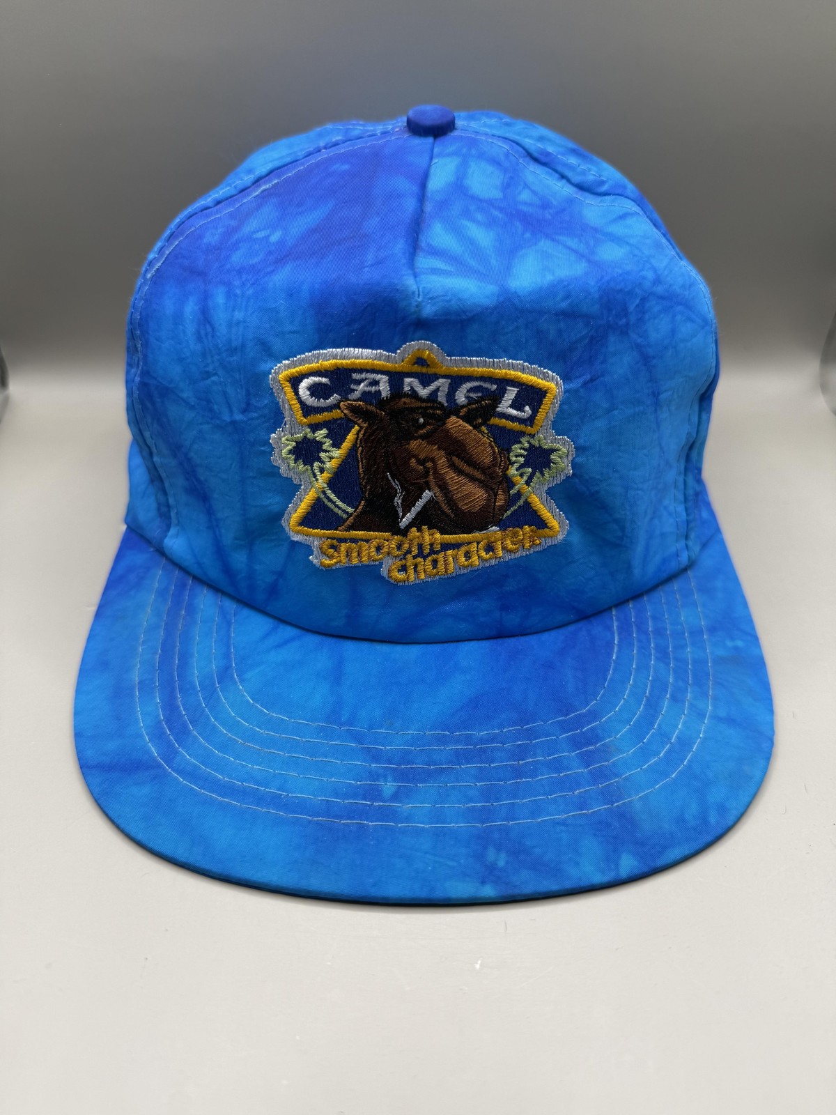 Camel Cigarettes Blue Snapback Hat Cap Adjustable Smooth Character Thailand
