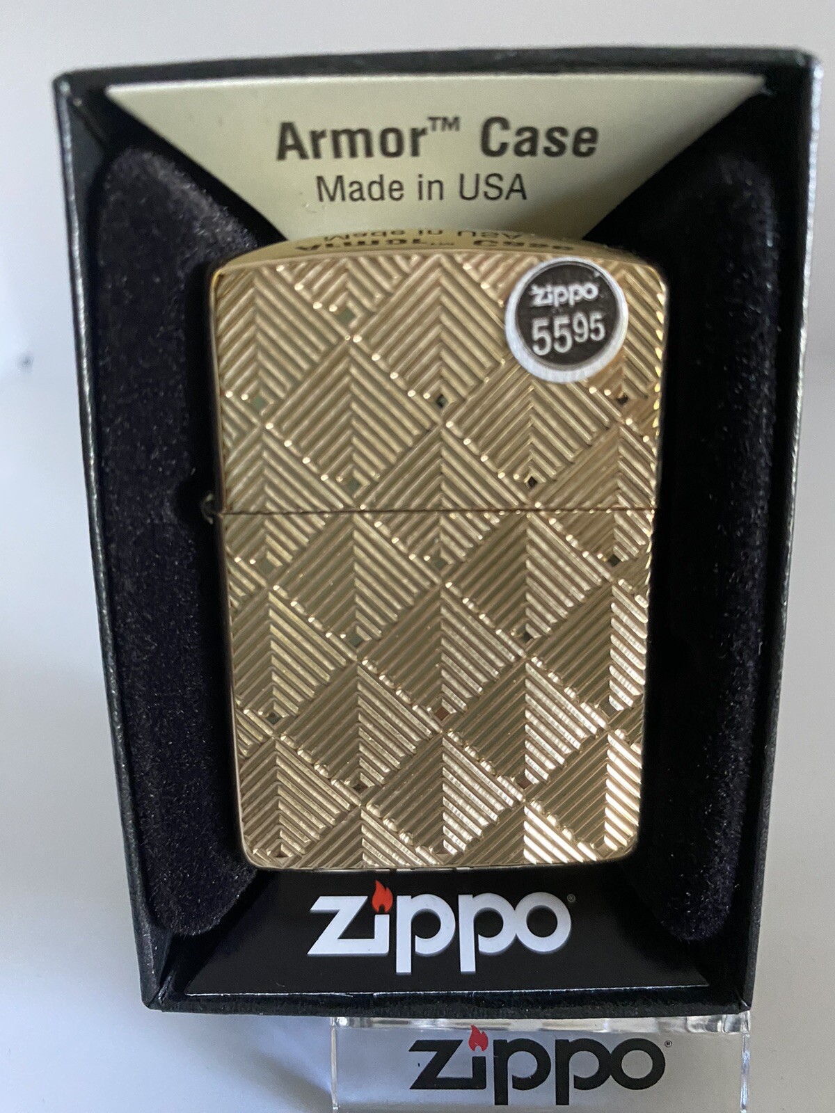 Zippo Armor Case Brushed Brass 2022 Lighter