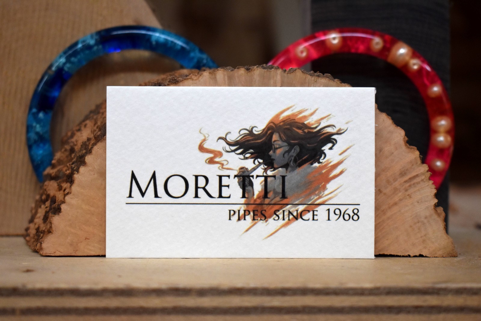 Moretti Pipe Black Rusticated Freehand
