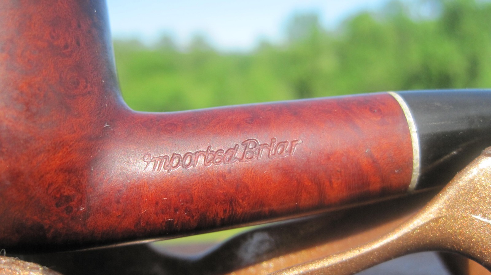 Unbranded Imported Briar Smooth Dublin Smoking Estate Pipe 5.5″ L