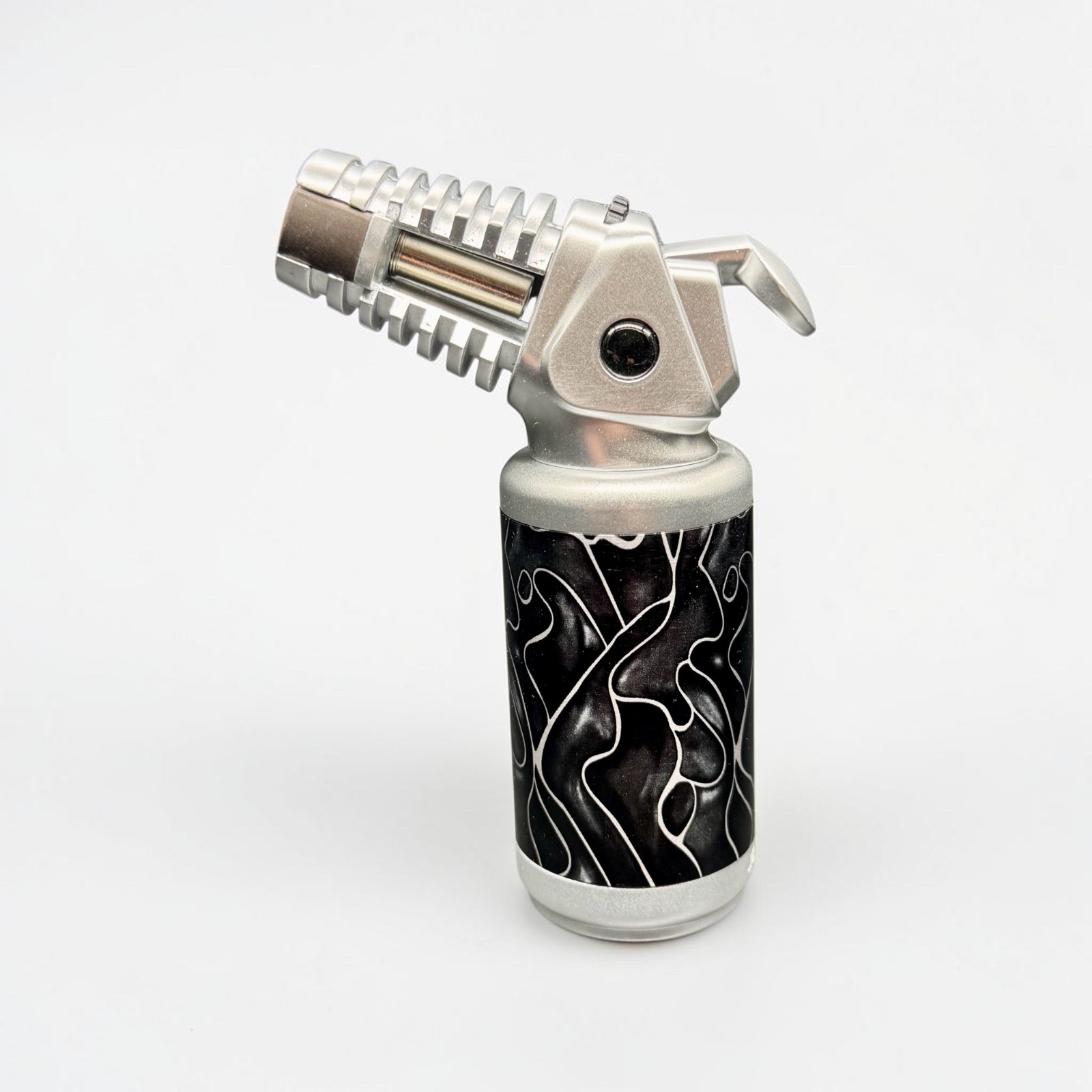 JOBON Jet Torch Lighter Windproof Refillable Butane Adjustable Flame Metal