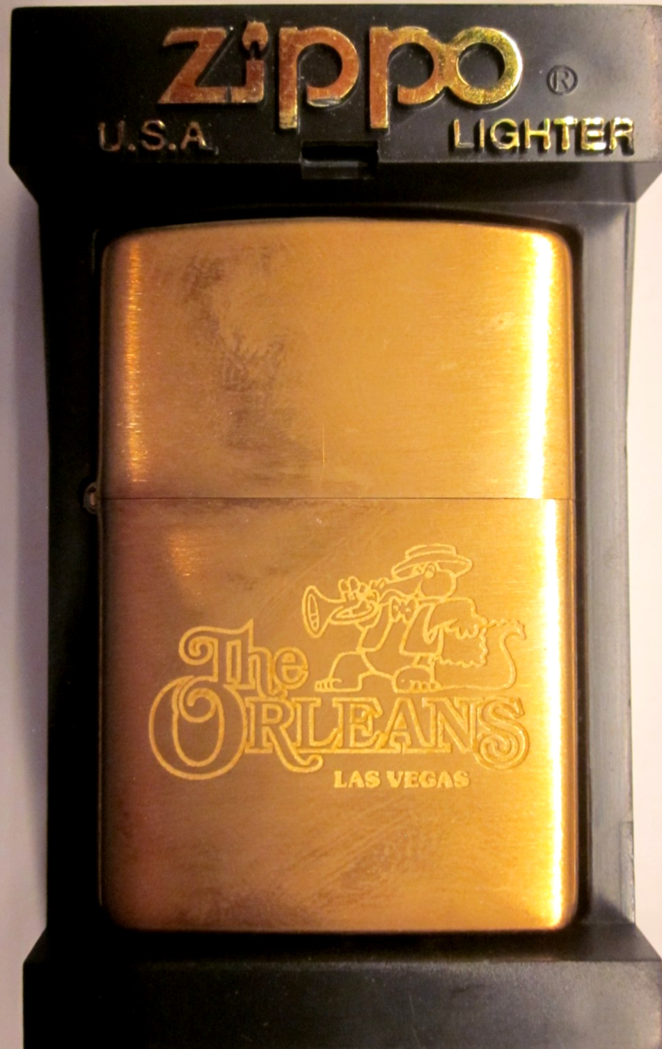 ZIPPO THE ORLEANS Hotel Las Vegas GOLD COLORED LIGHTER BRAND NEW IN BOX