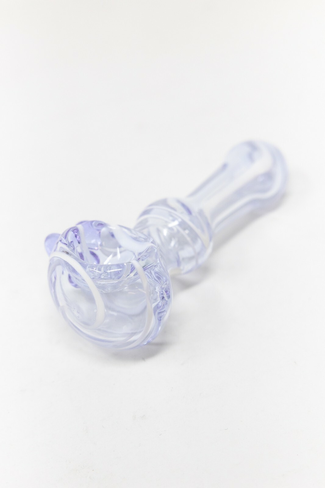 3″ Collectible Lavender Zig Zag TOBACCO Glass Hand Smoking Pipe – Fast Shipping