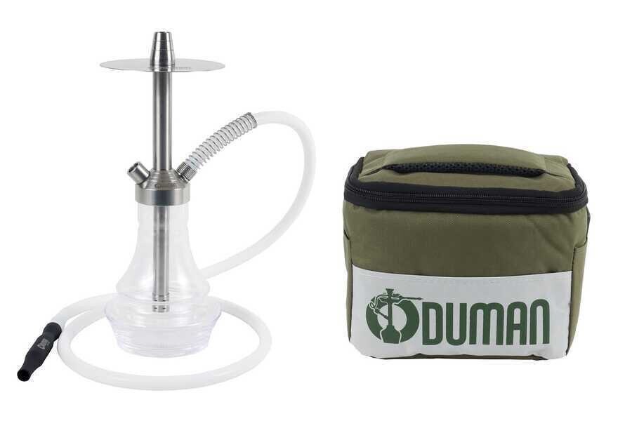 ODUMAN Gusto XS + IGNIS + CERAMIC BOWL Stainless Steel Shisha Hookah TRAVEL BAG