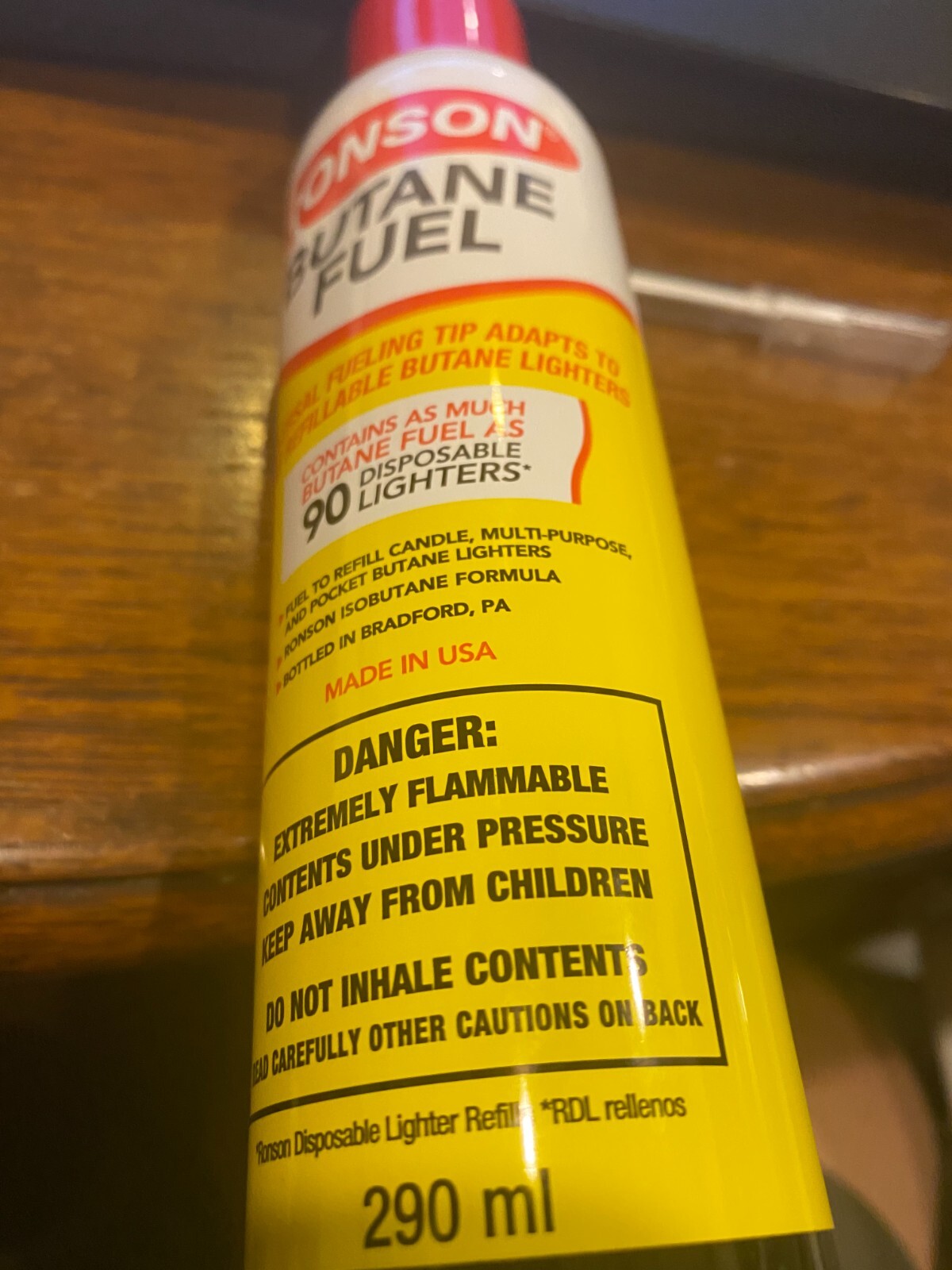 Ronson Butane Fuel 290 ml with universal fueling tip Best Butane Fuel