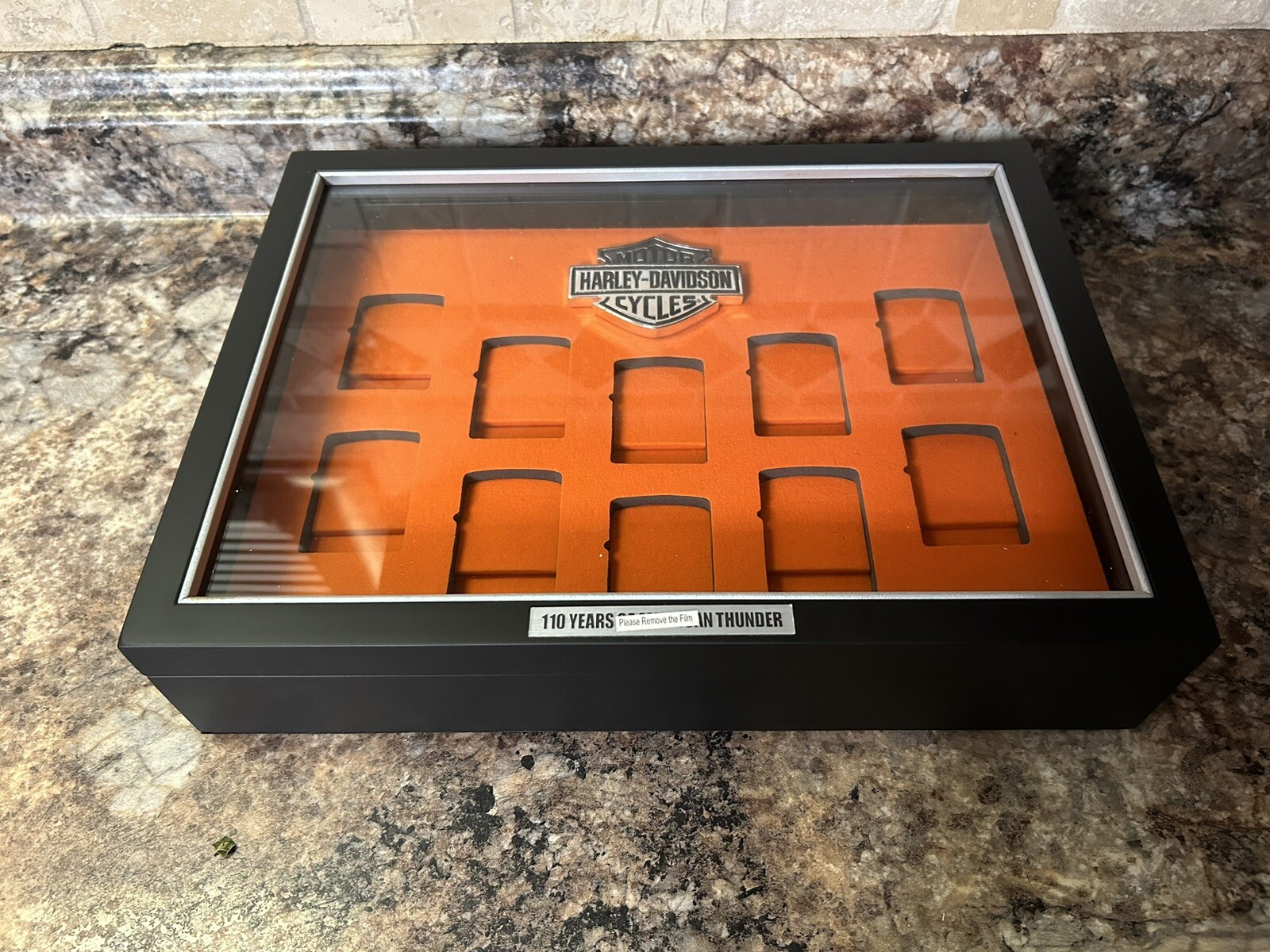 A Century Of Thunder•Harley Davidson Zippo Full Collection•LightUp Display Case