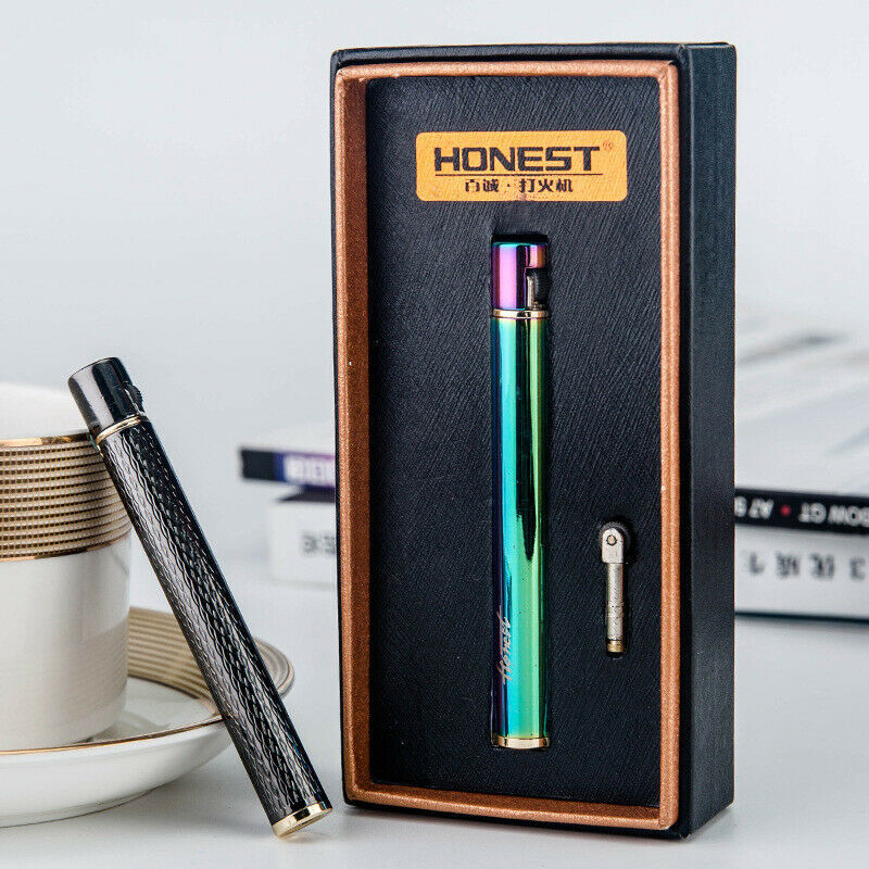 honest True Cigarette Size Lighter Long Strip Refillable Grinding Wheel Lighter