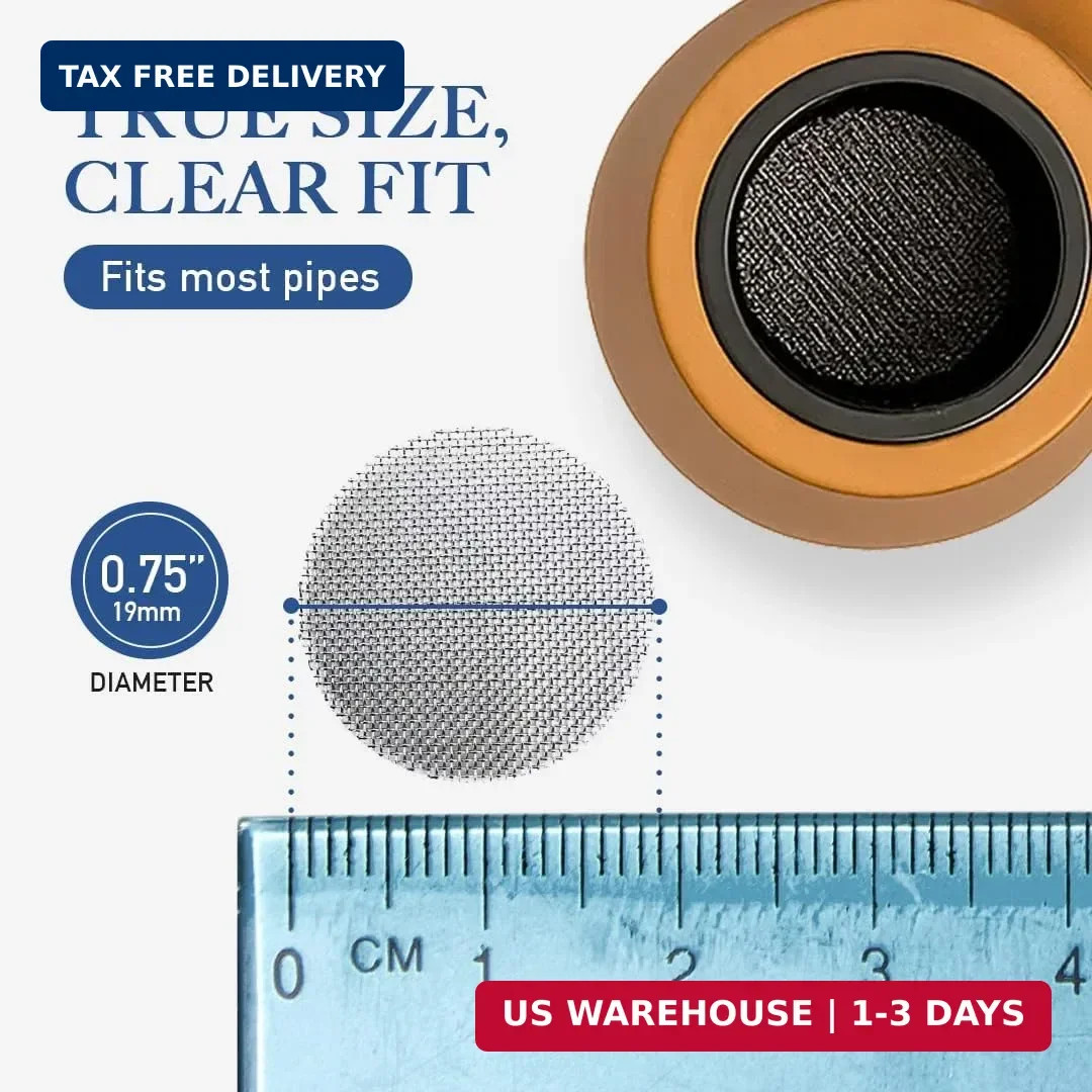 Lova Pipe Screens 100 Pack, 3/4 Inch (0.75″) 304 Stainless Steel Mesh Pipe Filte