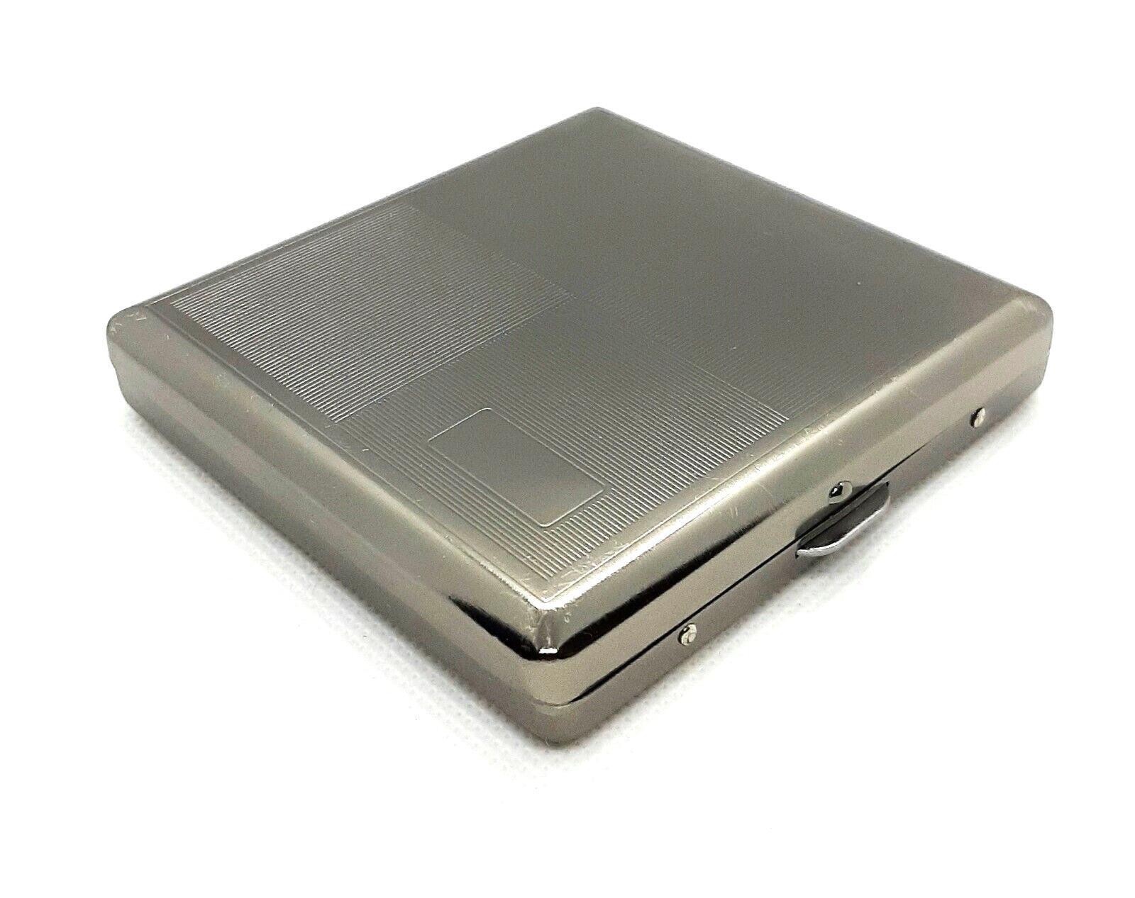 RYO Gun Metal Engravable Designed King Size Cigarette Case