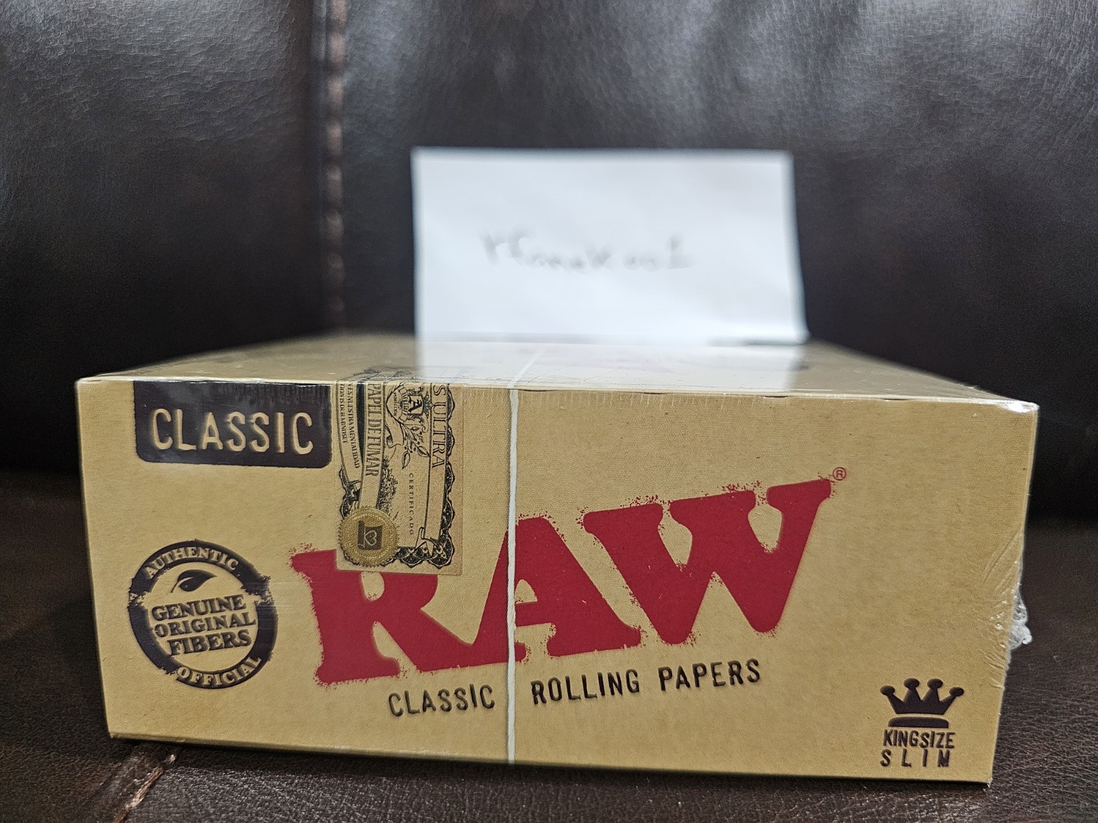 Raw Classic King Size Slim Rolling Paper (Box of 50) 100% Authentic!