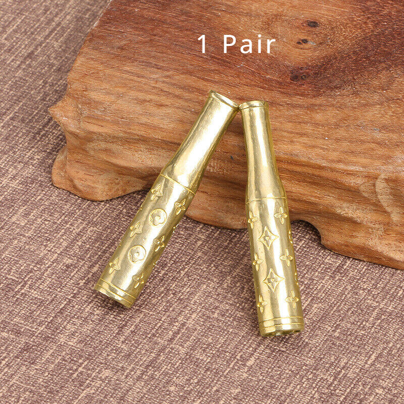 1 Pair Brass Small Cigarette Holder Filter Pipe Pipe Holder Collectible Gifts*