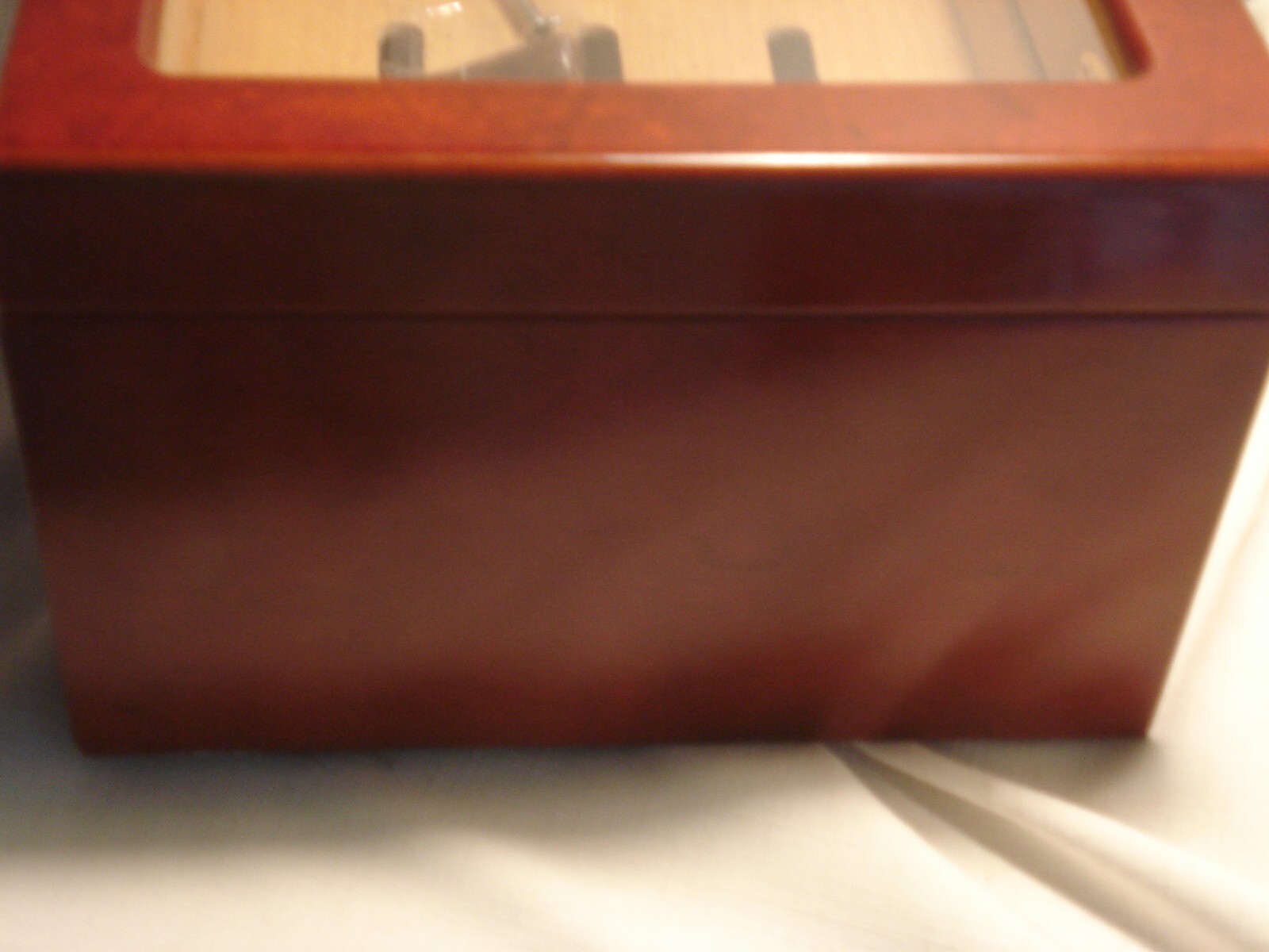 Cigar Humidor Cedar Lined Storage Box Spanish Cedar Tray Divider Holds 100 Cigar