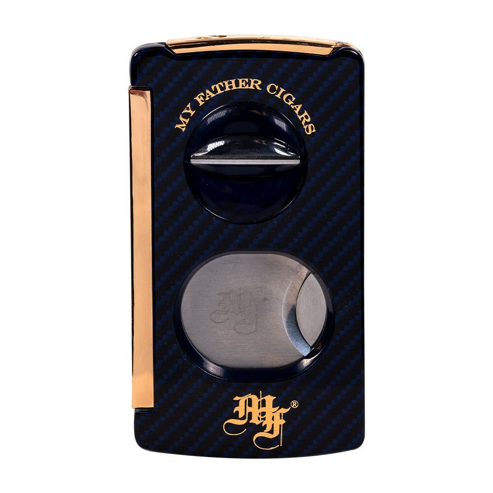 My Father Triple Cigar Cutter – Blue Carbon
