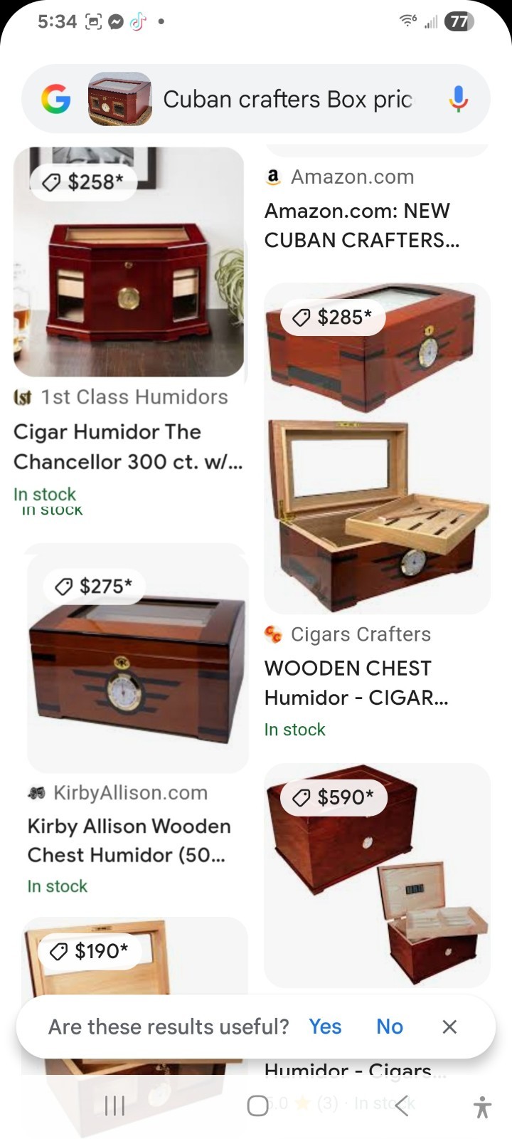 High-Gloss Cherrywood, Cedar Lining, Glass Top Cigar Humidor For 120 Cigars
