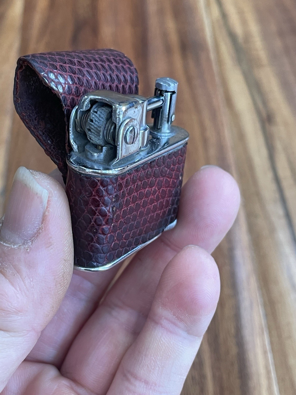 Vintage Beautiful 1930s Lancel Pocket Lighter ( France) Working Condition