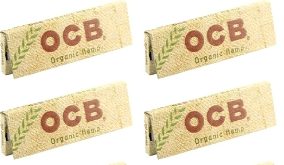 4x OCB Organic Rolling Papers Single Wide 50Lvs Best Price! FREE USA Shpd